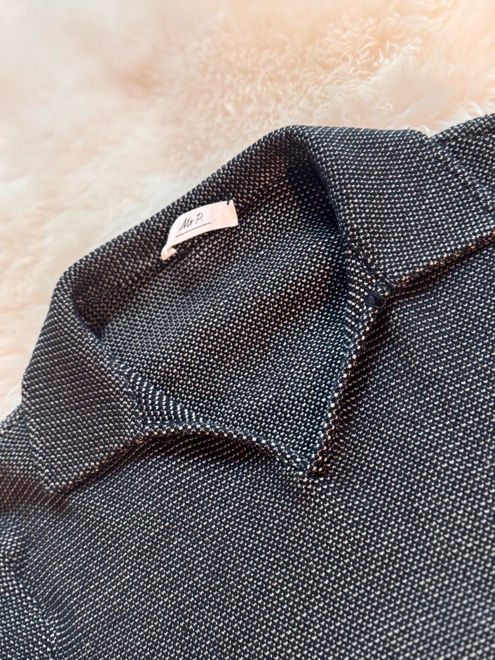 Mr P. - Waffle-Knit Cotton Polo Shirt